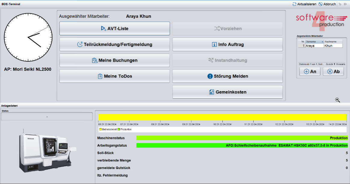 4MDE-Software zur Maschinendatenerfassung